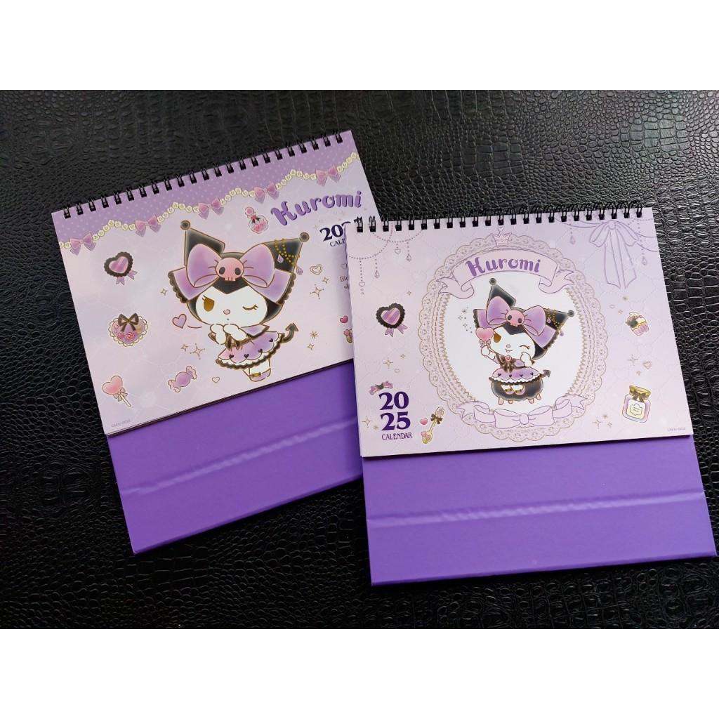 2025 Sanrio Kuromi Triangle Desk Calendar Made In Taiwan Shopee Malaysia