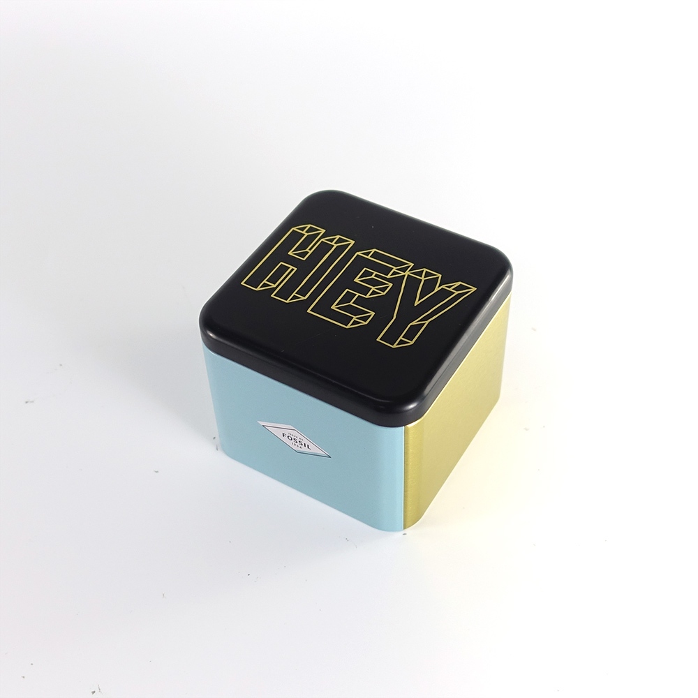 FOSSIL Watch Square Tin Box Jewelry Storage FOSSILBOX Shopee Malaysia