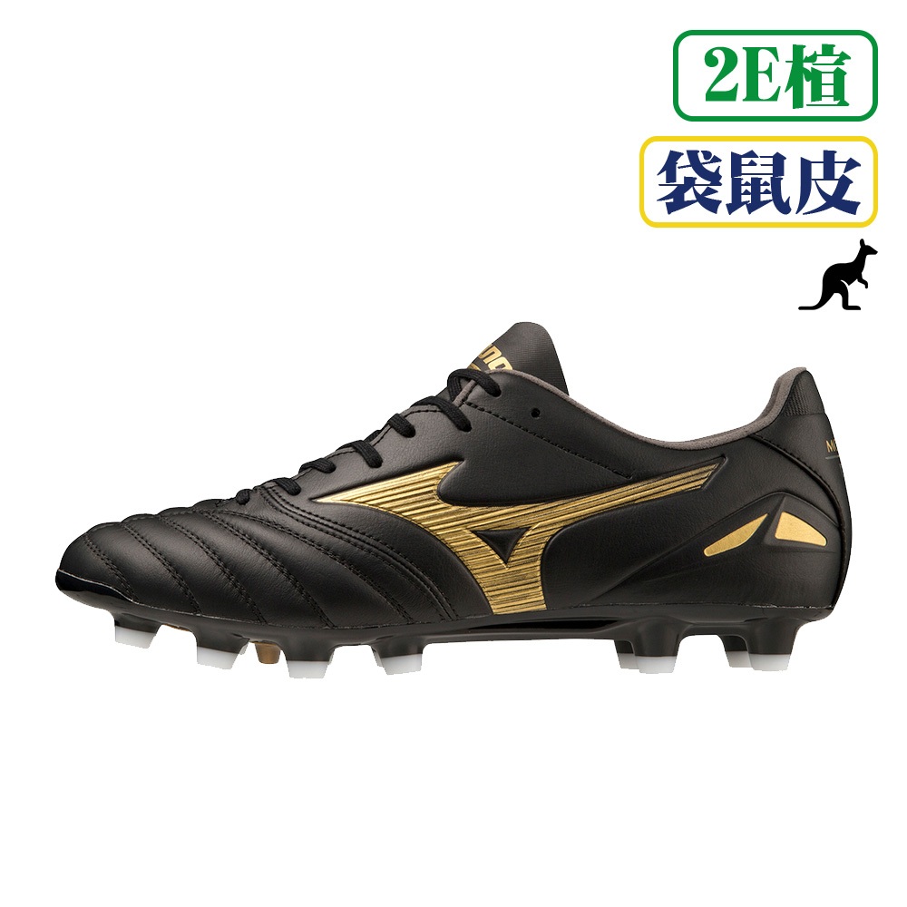 MIZUNO MORELIA NEO IV PRO Adult Football Spikes Kangaroo Fur Grass Big Black x Gold P1GA233450 Shopee Malaysia