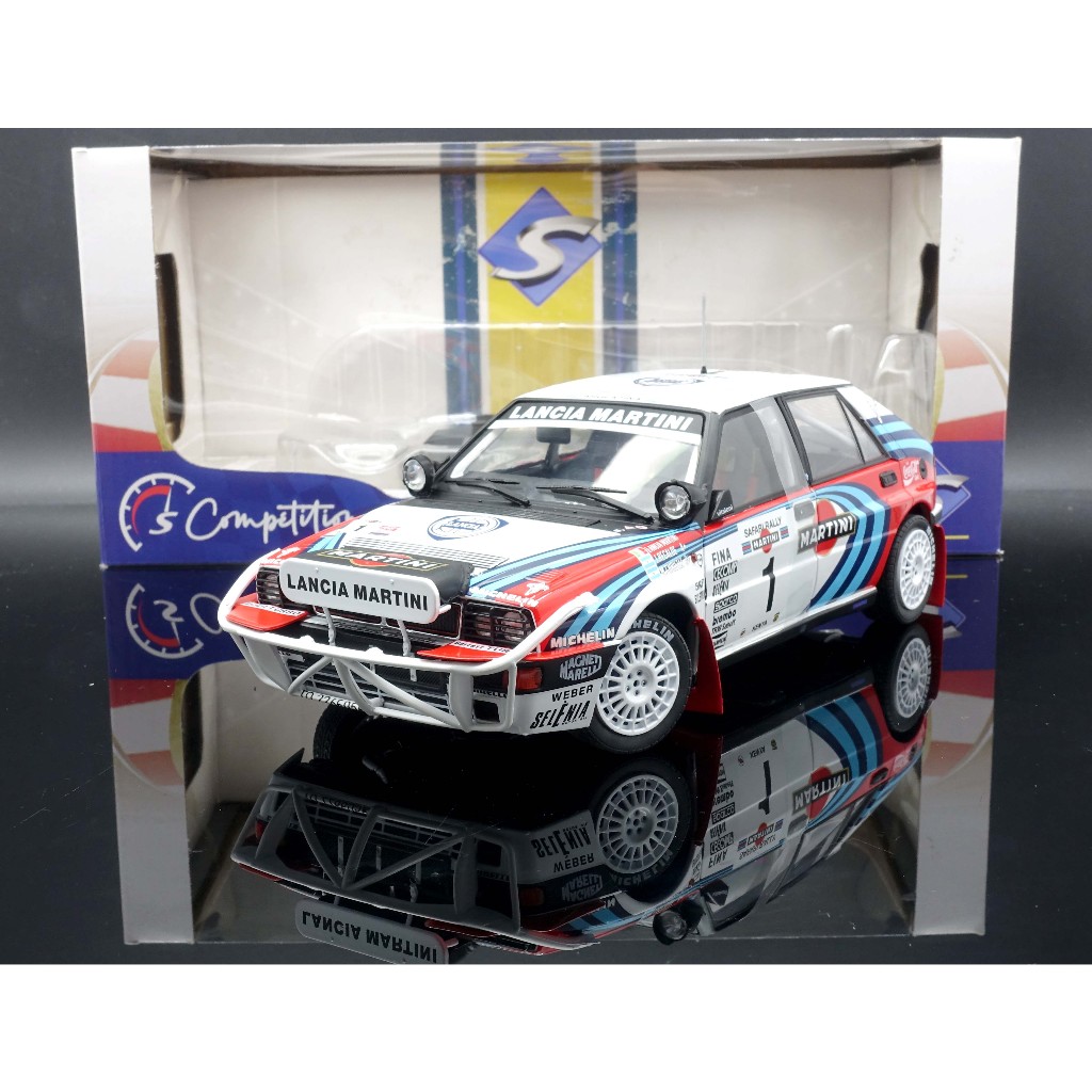 Solido 1:18 Lancia Delta HF Integrale 5 – Weiß – Die-Cast Modellauto – Maßstab 1:18, Fensterkarton Mit Kunststoffsockel – Für Sammler & Auto-Enthusiasten Ab 14 Jahren