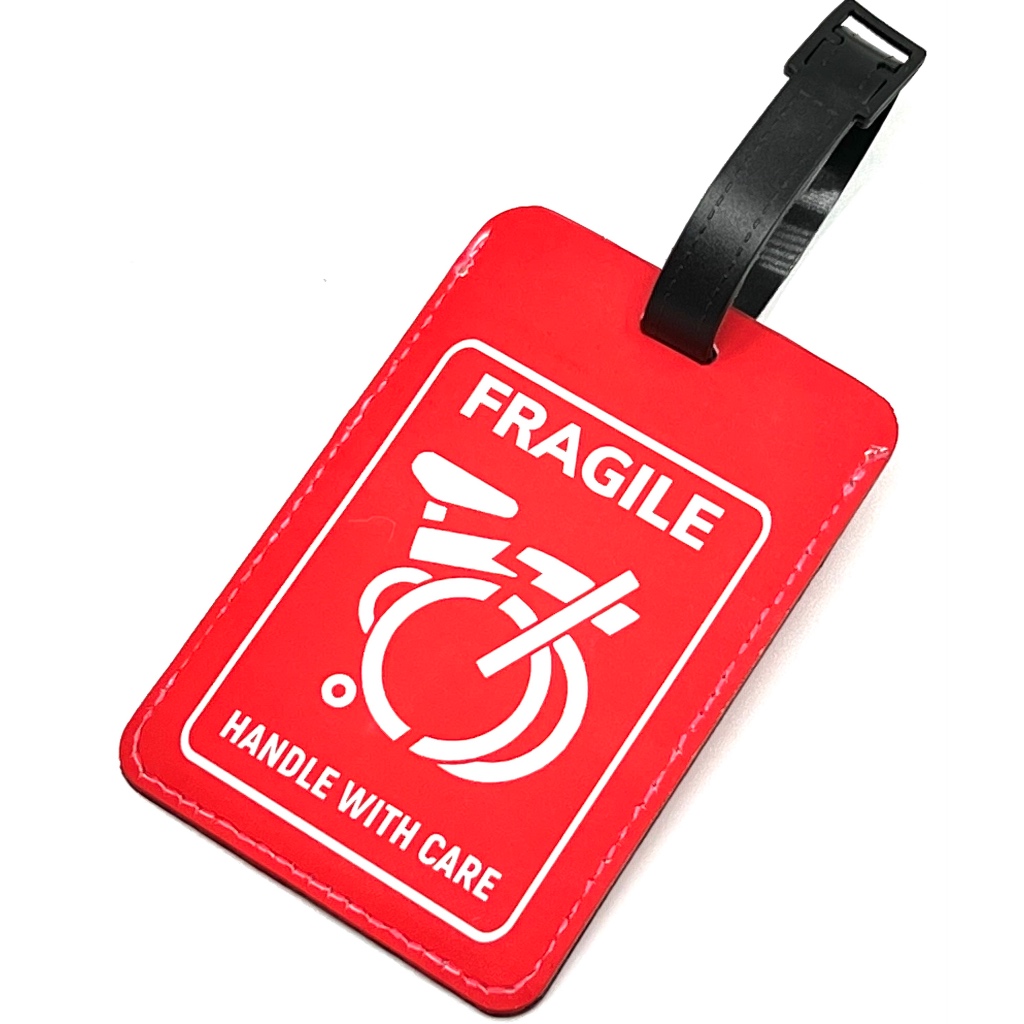 Brompton Small Cloth Bicycle Please Put FRAGILE Luggage Tag Luggaeg