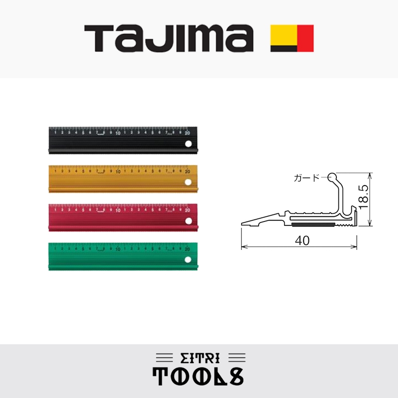 [Eteri Tools] TAJIMA Aluminum Alloy Finger Protection Cutting Ruler ...
