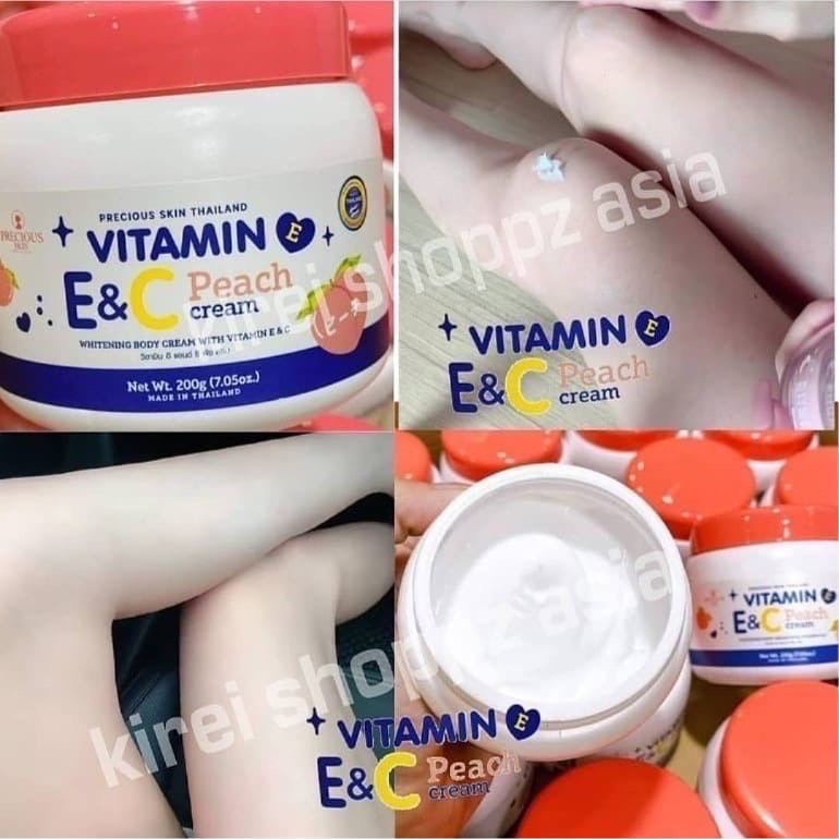 Vitamin E & C Peach Cream Soft Brightening Whitening Shopee Malaysia