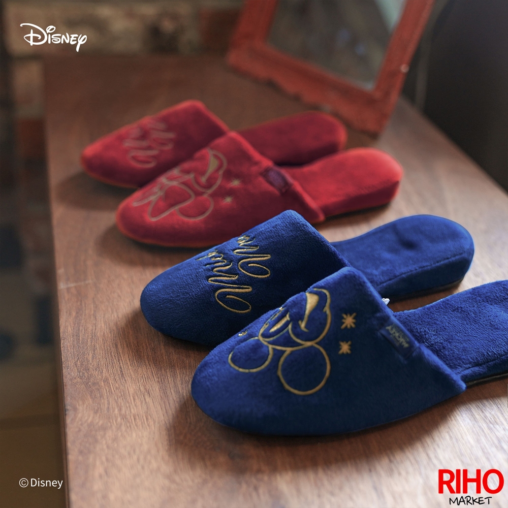 Korea Daiso Disney Fluffy Indoor Slippers Home Mickey Minnie Peter Pan