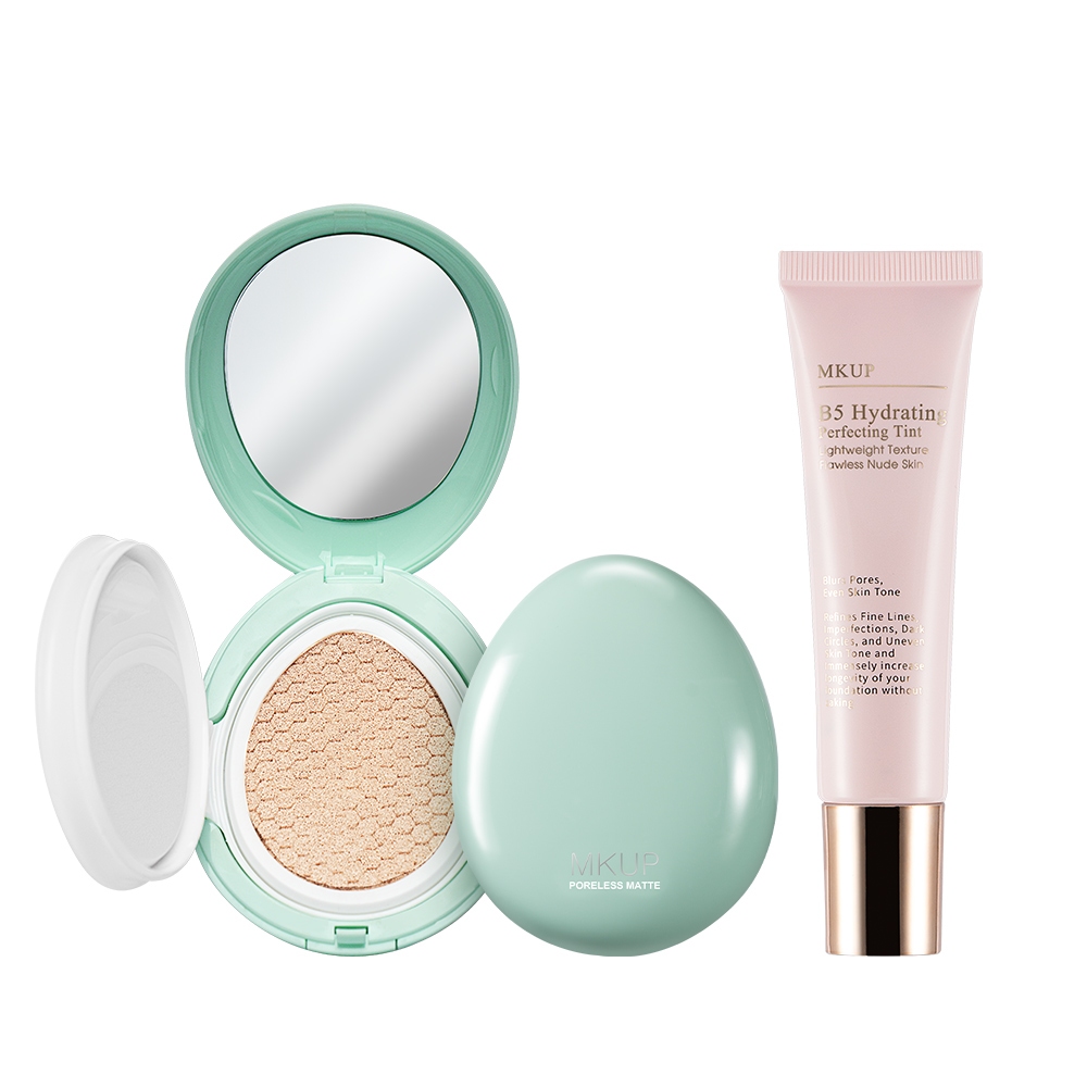 MKUP Zero Pore Soft Mist Oil Control Cushion Powder [SPF25 PA++]+B5 ...