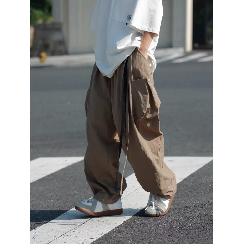 Japanese Style Unisex Bloomers Autumn Clothes Daddy Pants Wide-Leg ...