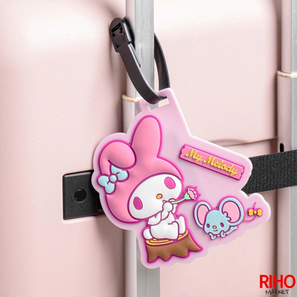 Korea Daiso Sanrio Melody Luggage Tag Travel Peripherals Cartoon Cute