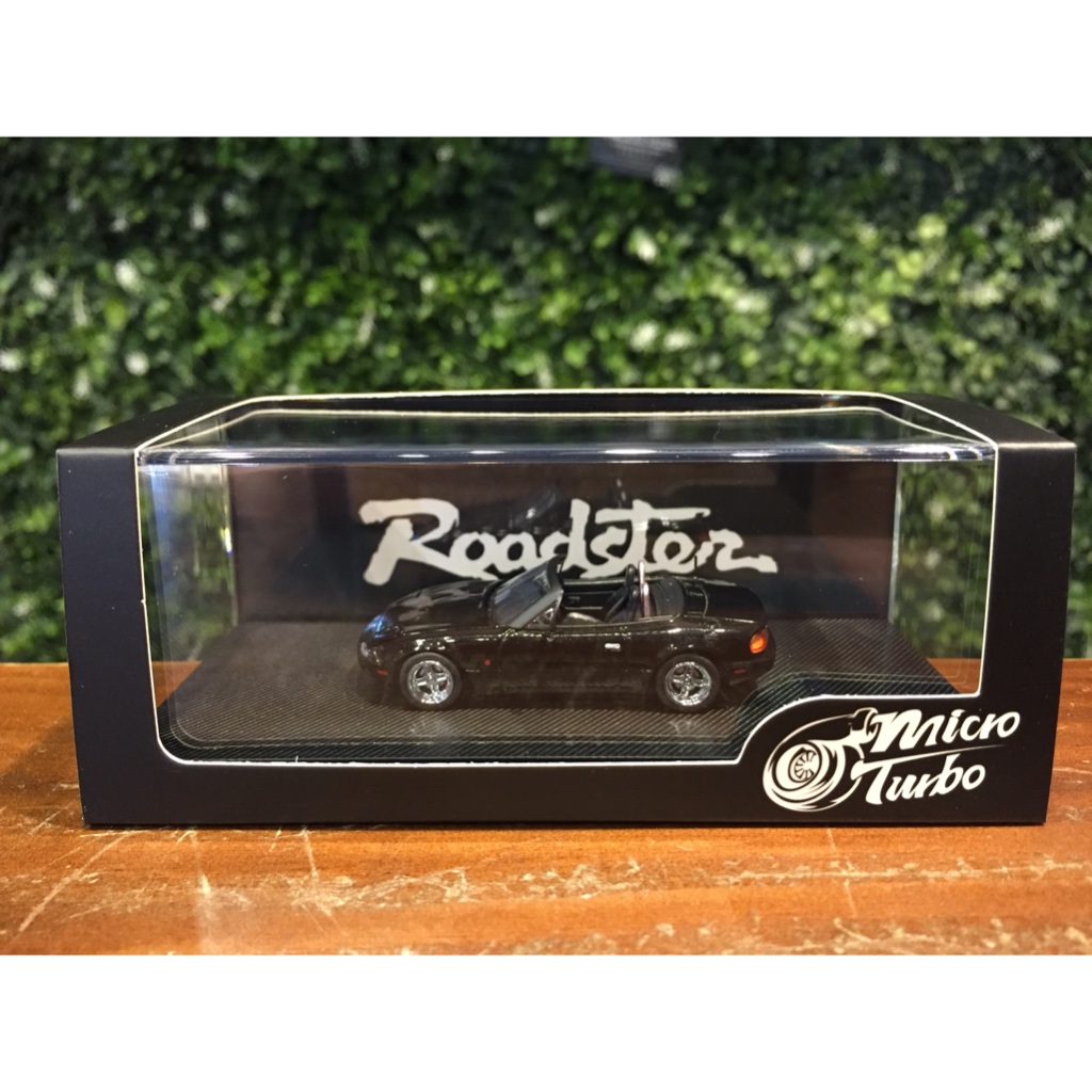 Miniature MAZDA MX-5 Eunos Roadster Noire - MicroTurbo 1:64, Neuve