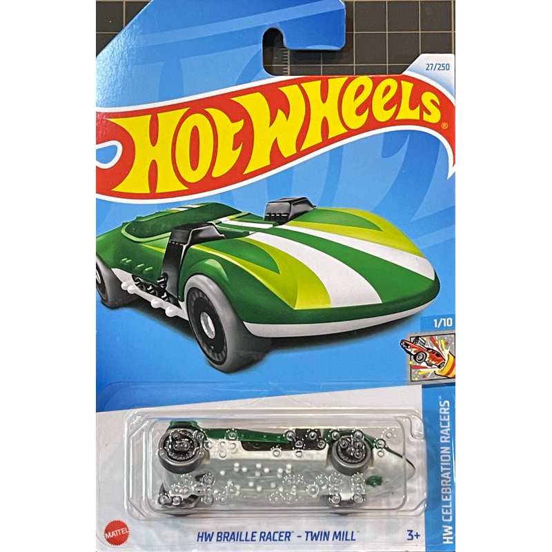 Hot Wheels 24G 24H BRAILLE RACER TWIN MILL | Shopee Malaysia