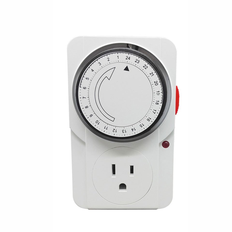[110V Timing Cycle Socket] 24 Hours Mechanical Socket Power Saving ...
