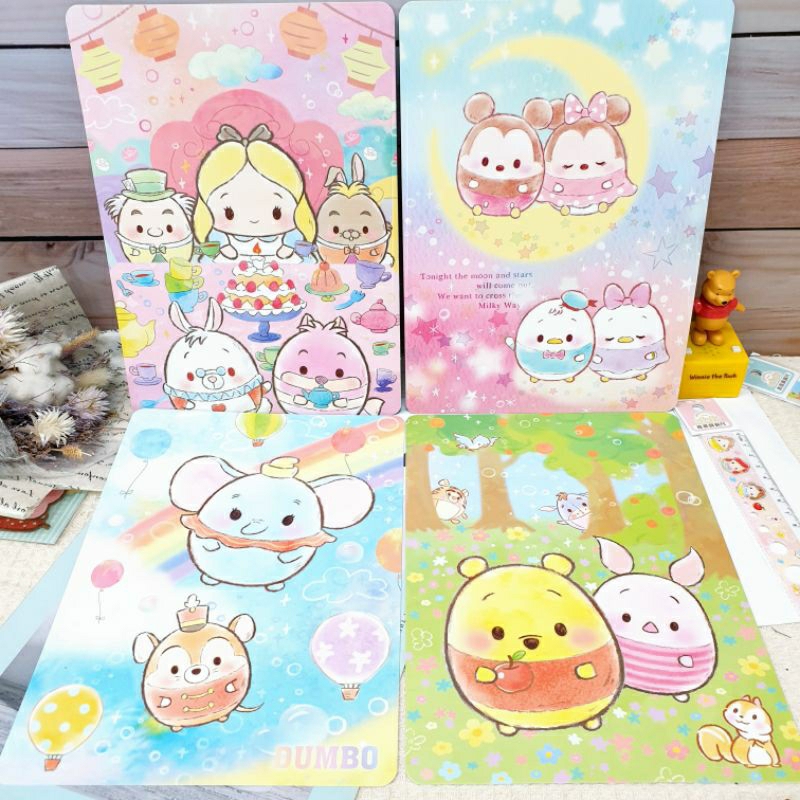 Disney Backing Board Cloud Series Write Well Pooh Mickey Dumbo Alice ...