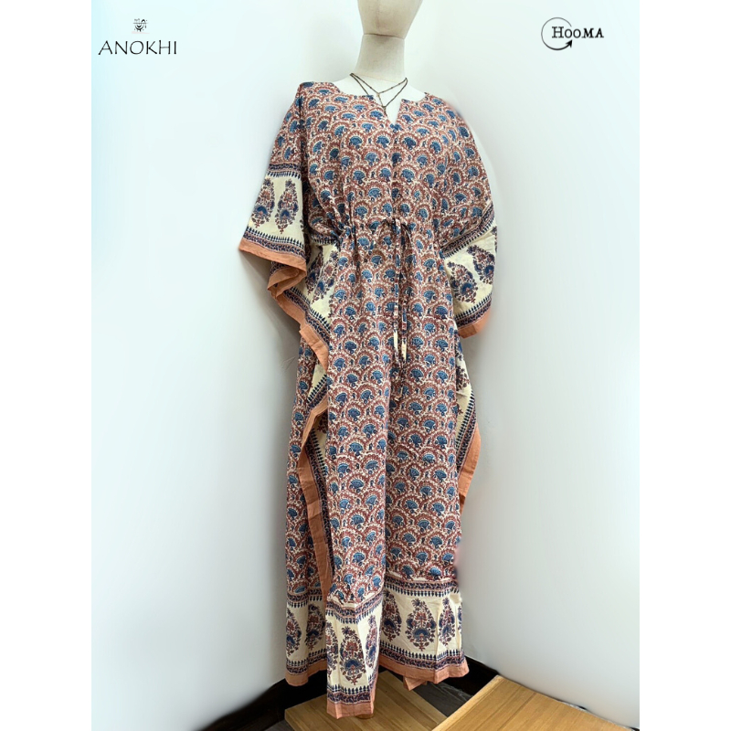 HOOMA India ANOKHI Full Screen Flower Long Version Kaftan Butterfly ...