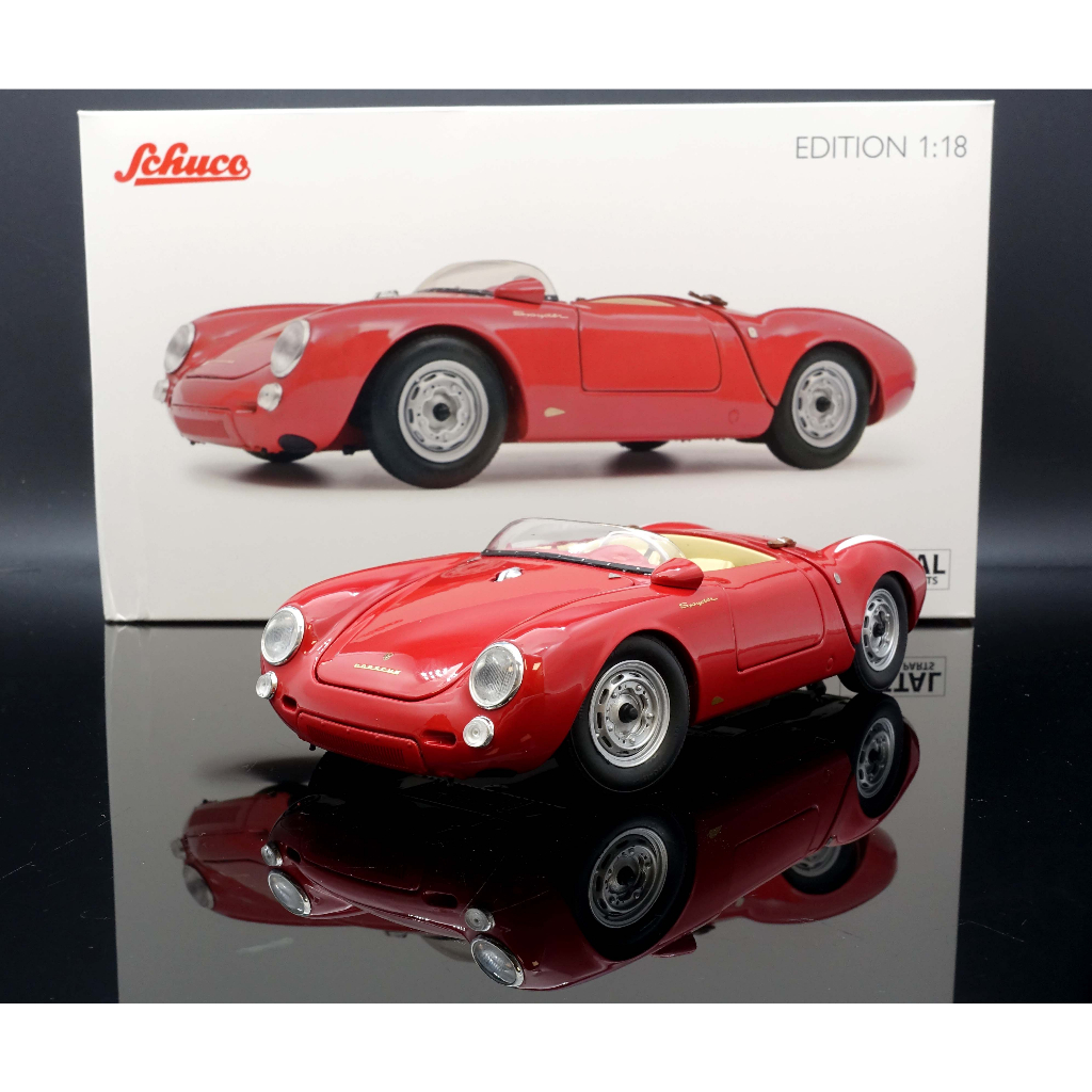 Schuco 1/43 – Porsche 550 Spyder Silver (résine, Miniature De Collection)