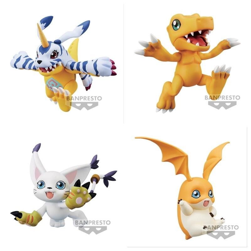 BANPRESTO Jingpin Digimon Adventure DXF Agumon Gabumon Dilumon Badamon ...