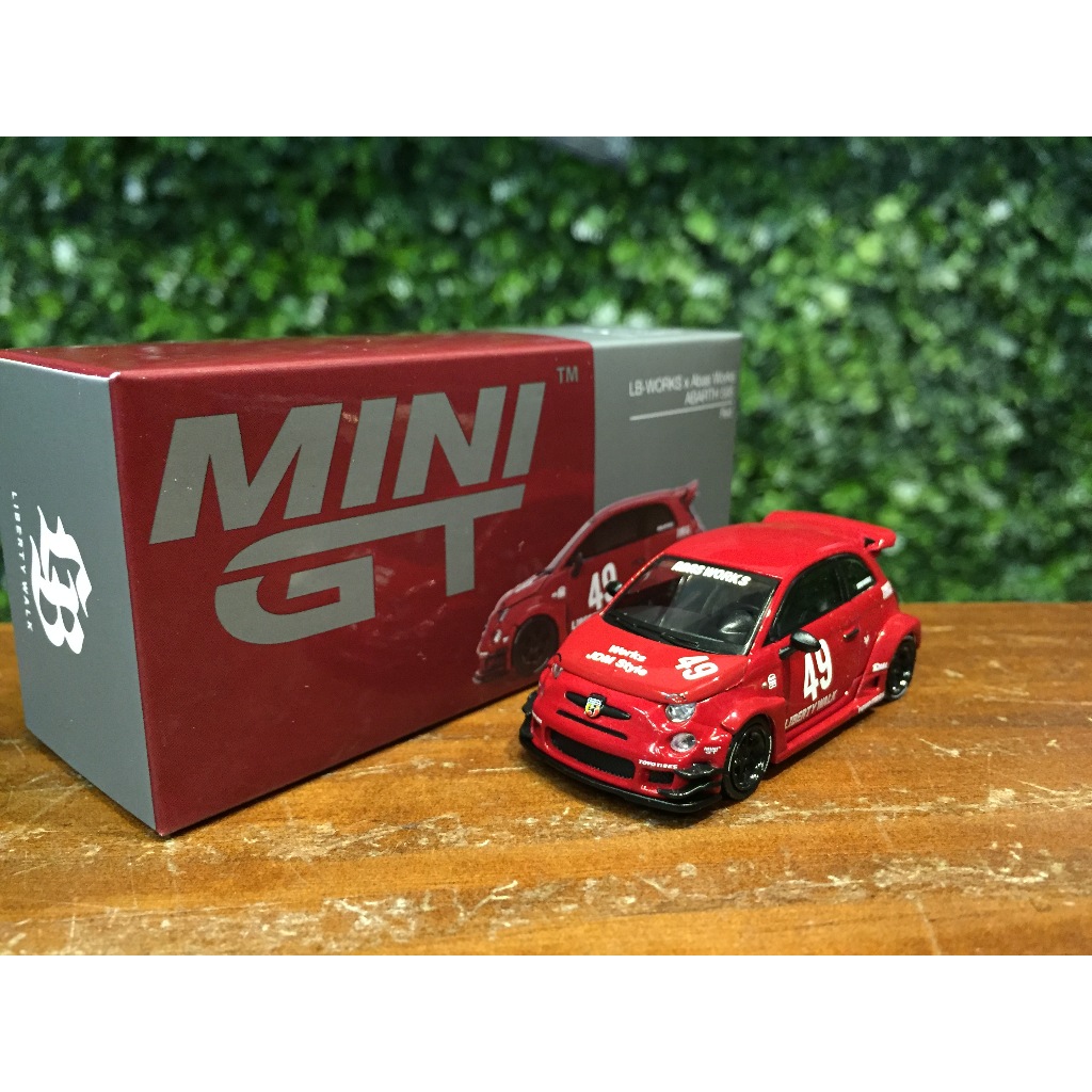 1/64 MiniGT LBWK Abarth 595 Fiat 500 Red MGT00963L [MGM] | Shopee Malaysia