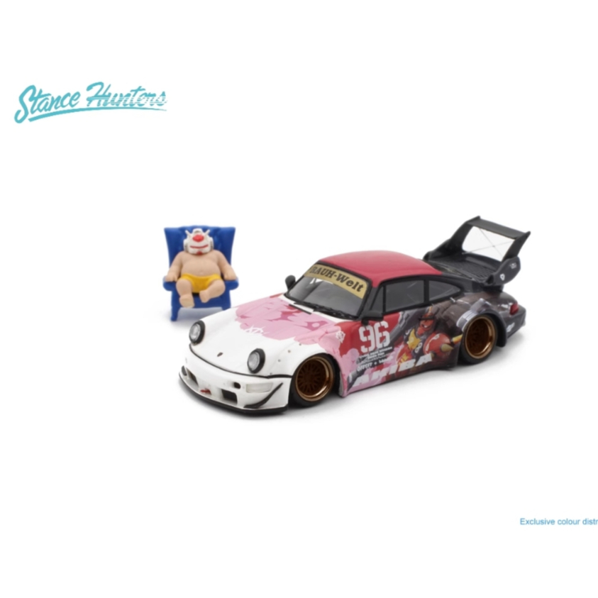 SH 1: 64 RWB 964 Akiba Resin Model Car 911 Zaku Explosion Modified Wide ...