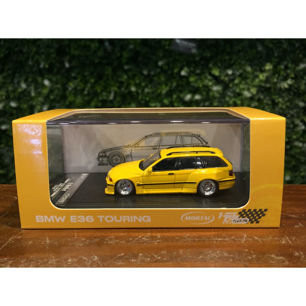 MORTAL ÉCHELLE 1/64 BMW M3 E36 wagon rouge1 voiture moulé sous pression maquette jouet