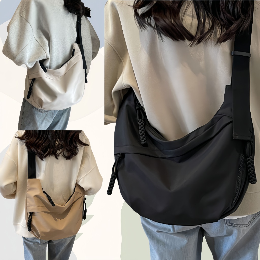 Japanese Messenger Bag/Crescent Bag/Side Backpack/Shoulder Bag/Chest ...
