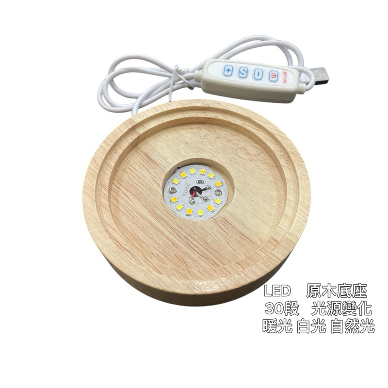 LED Log Base 30-Segment Light Source Change White Warm Natural 10 ...