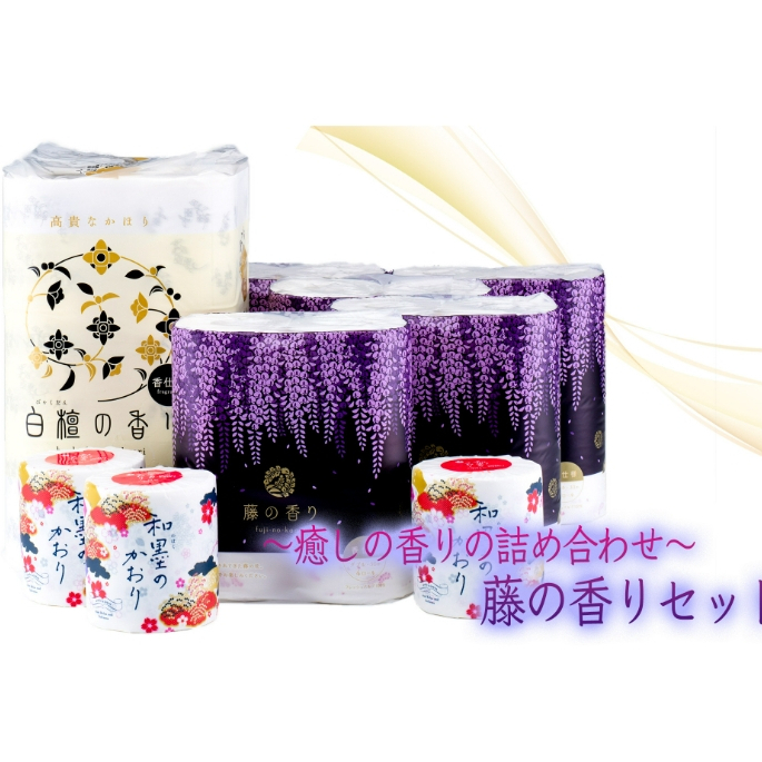 Japan Shikoku Special Paper Waka Kaori/Wisteria Flower Toilet Roll 4 ...