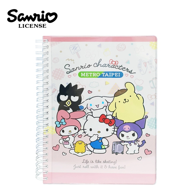 Taipei Subway x Sanrio A5 Horizontal Line Notebook Ring Notepad 50th ...