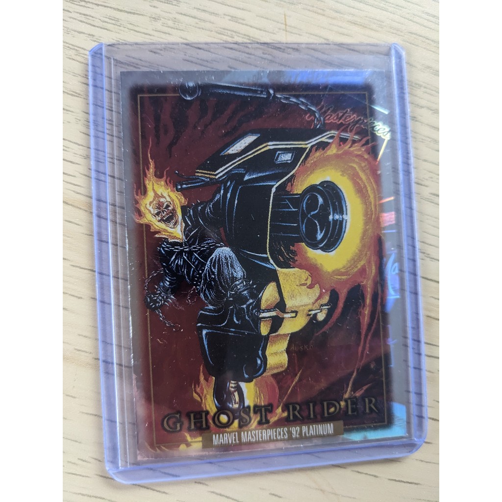 2024 Marvel Masterpieces 92 漫威 惡靈戰警 Ghost Rider Holofoil | Shopee Malaysia