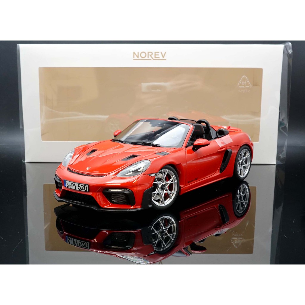 Modellino Norev 1:18 Porsche 718 Spyder RS 2023 - Rosso, Metallo, Nuovo