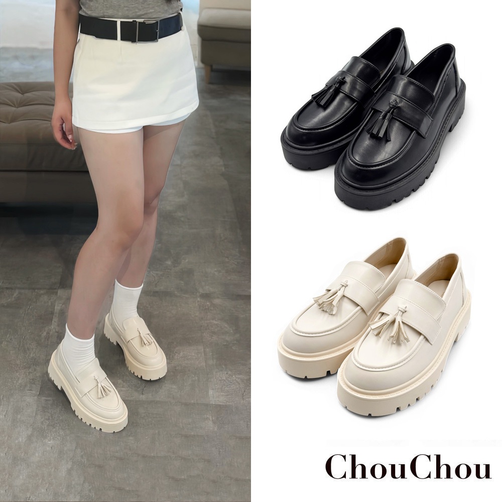 Fufa Shoes [ChouChou] Elegant Casual Flow Thick-Soled Loafers Women ...