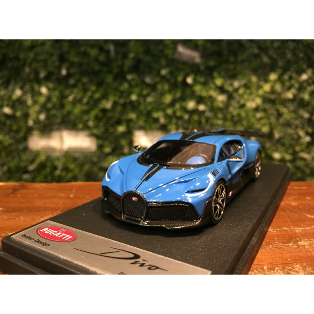LookSmart 1:43 Bugatti Divo Año de construcción 2018 French Racing azul