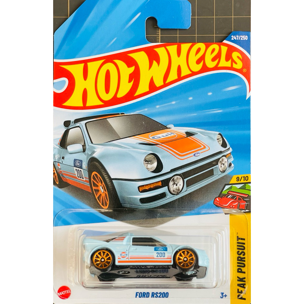 Hot Wheels 25Q 26A FORD Gulf Oil RS200 Rally Car | Shopee Malaysia