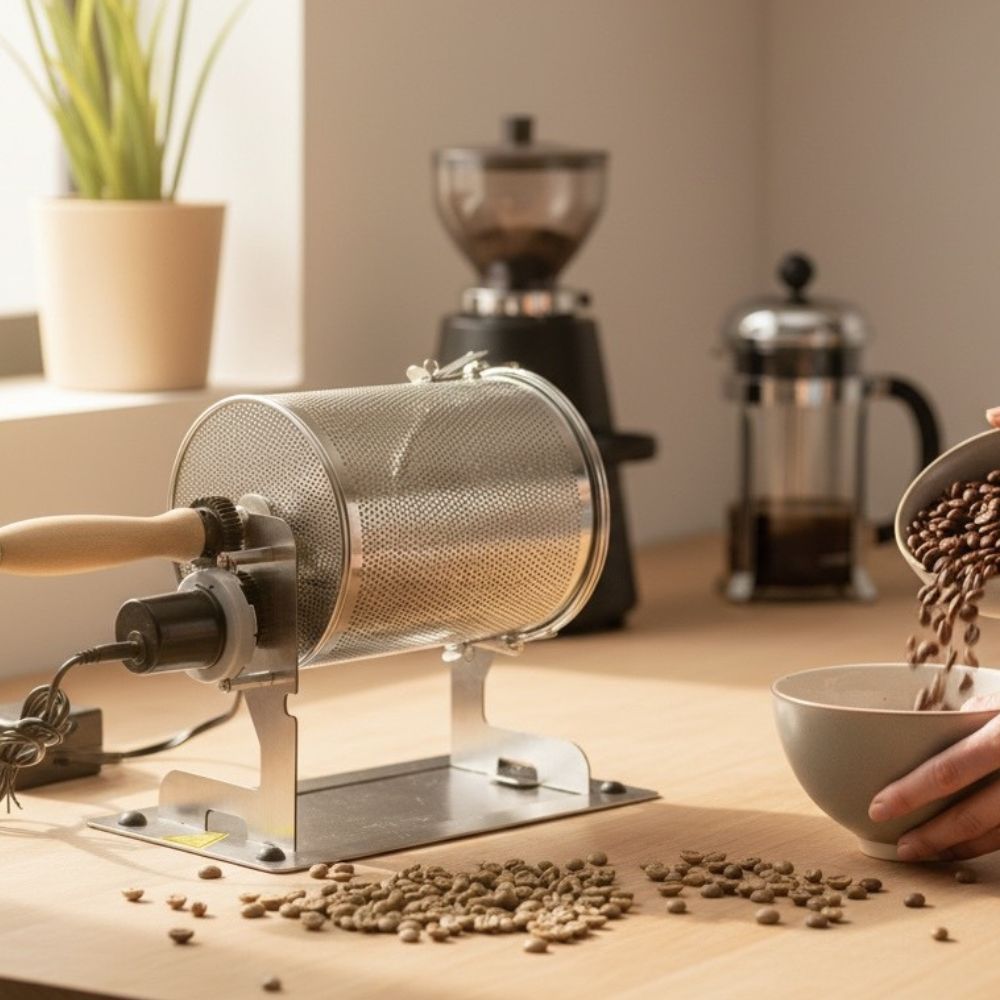 Bean Roller Roaster Stainless Steel Electric Cage Household Small ...