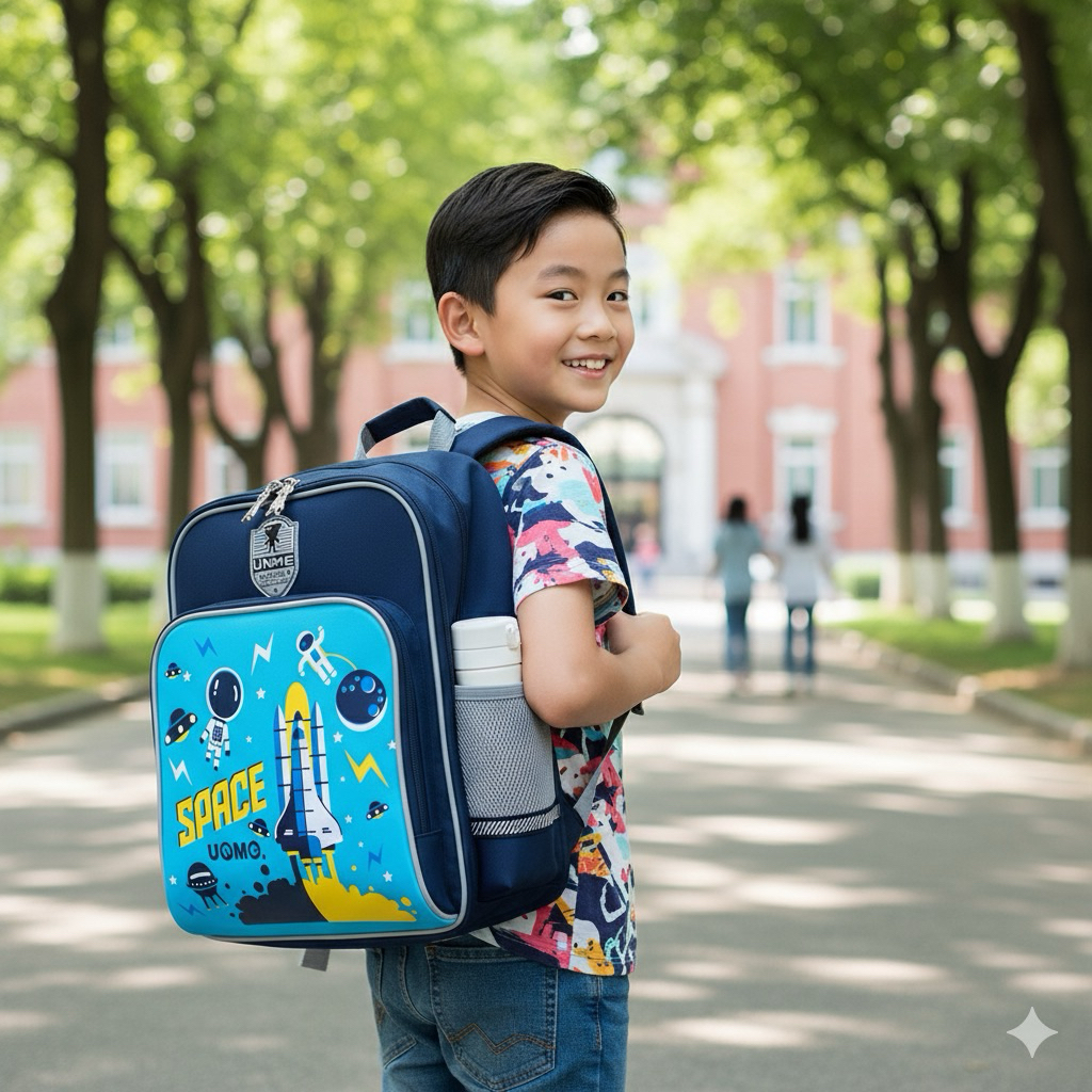 [UnMe] Spaceman Style Ergonomic Backpack Children's School Bag Spine ...