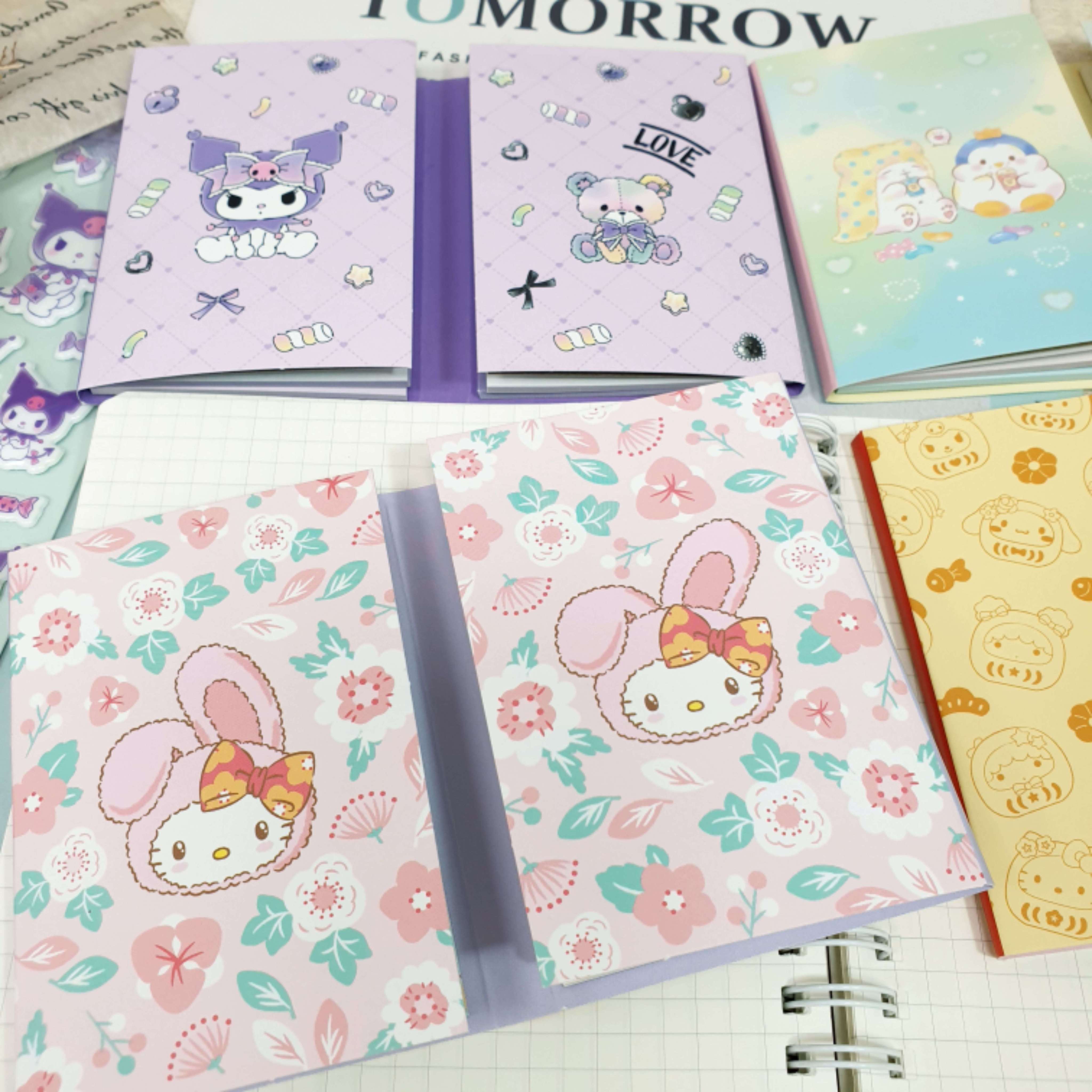 Sanrio Foldable Notebook Hello kitty Note Paper Kuromi Mopo Bear ...