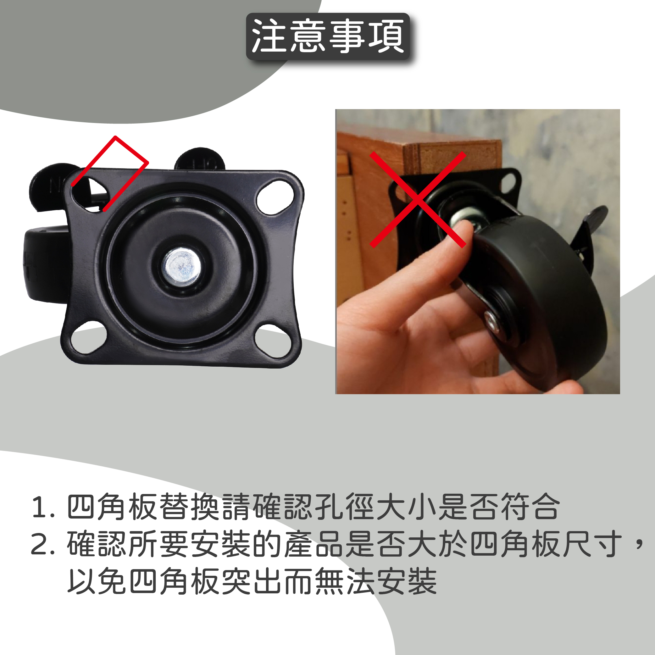 AXL 4 Inch TPR Rubber Wheel Industrial Style Wheel, Furniture Display ...