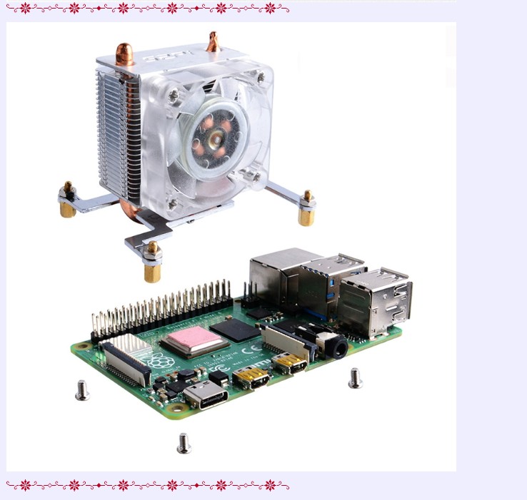 Raspberry Pi Pi4B Accessories/6-Piece Acrylic Case (J Type) Transparent ...