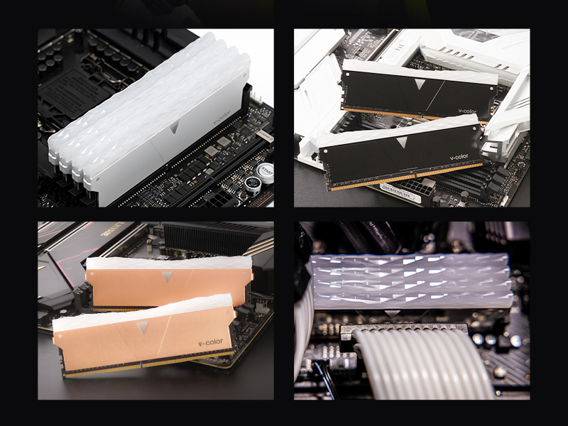 v-color All-He Prism Pro Series DDR4 3200 32GB (16GBX2) RGB Desktop ...