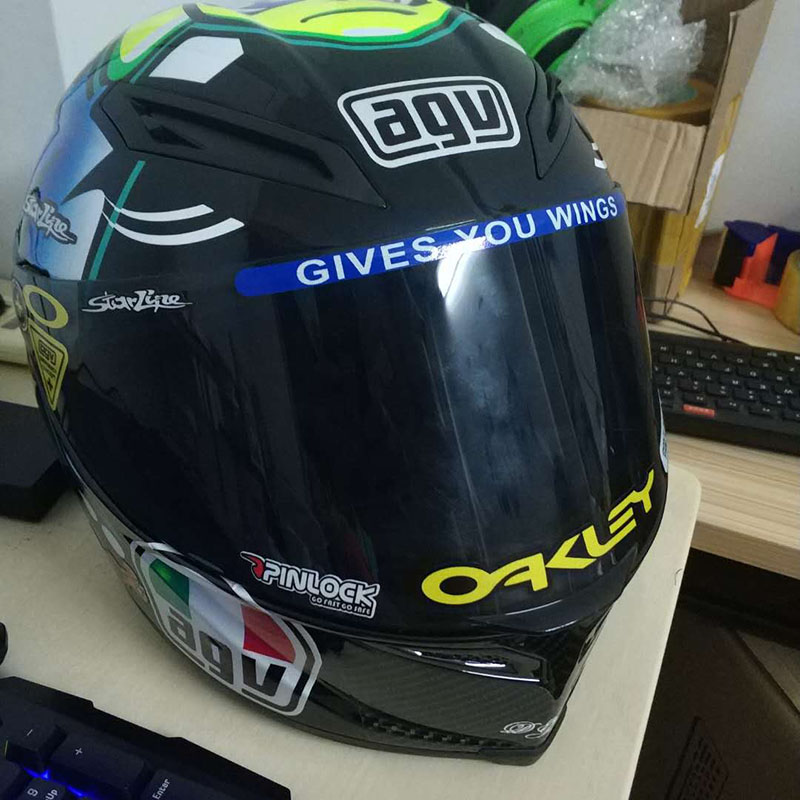Suitable For AGV K1 K3 Helmet Can Stick Curved Half DGL Full Reflective ...