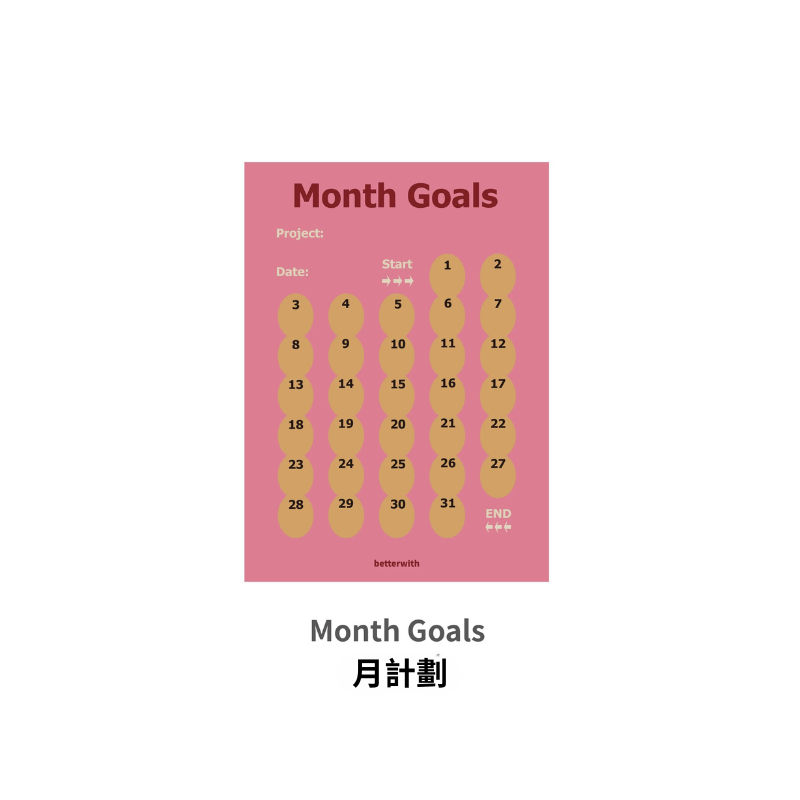 [Toyo Stationery] This Month Sunday Plan Tearable Note Pad Photo Paper ...