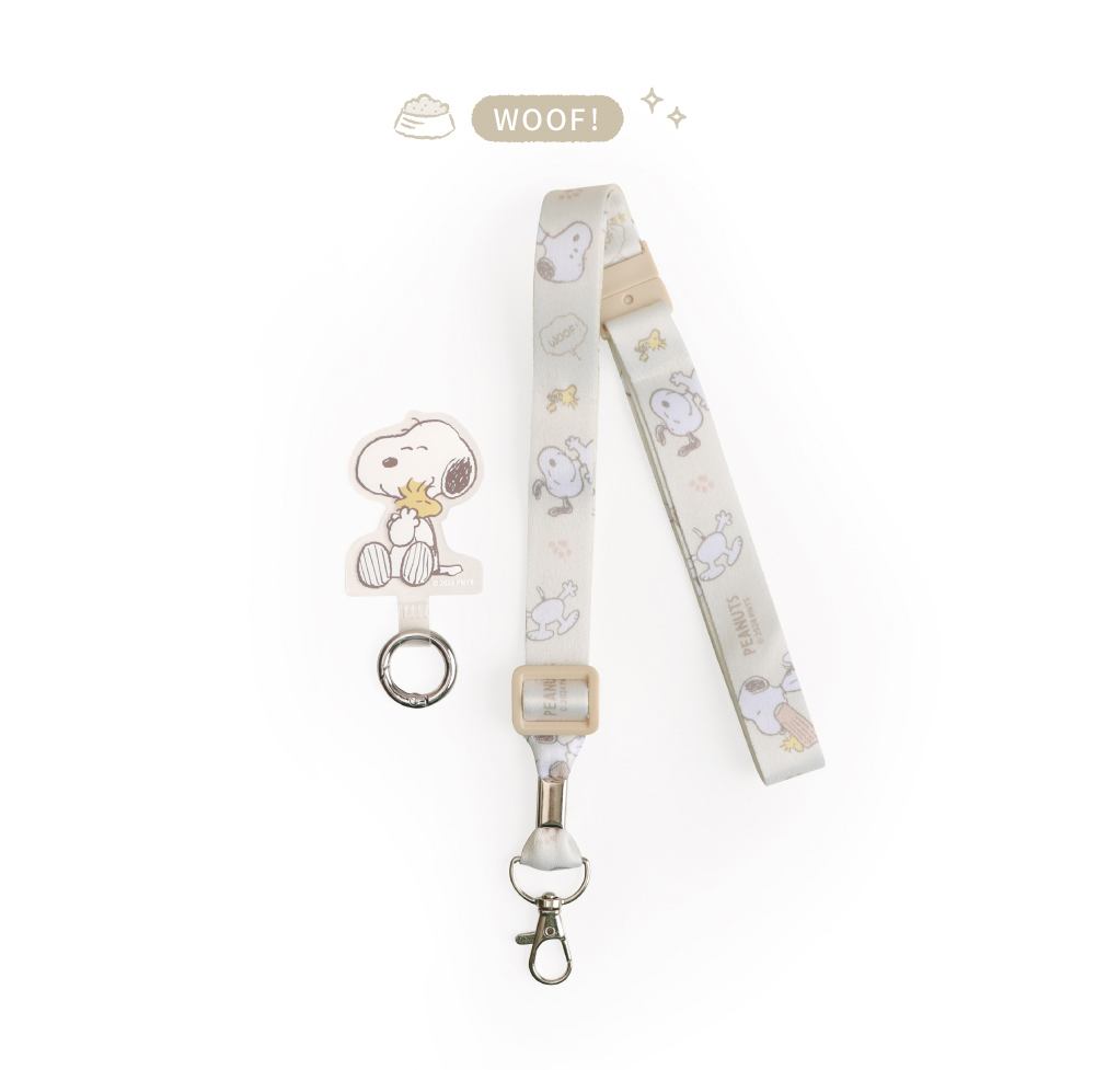 Peanuts Snoopy Phone Clip Lanyard Set Norns Original Design Strap ...