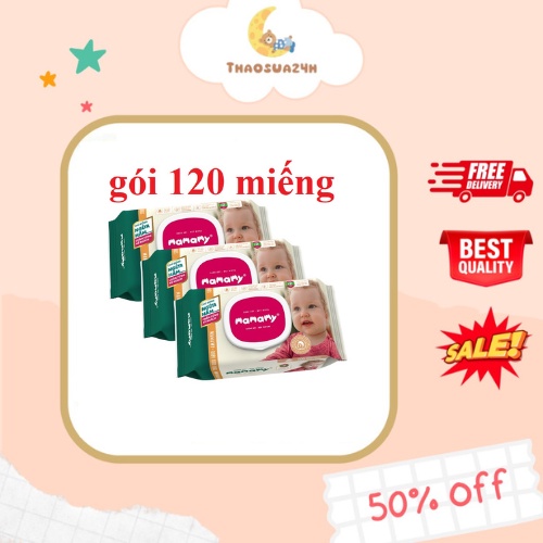 120sheet wet paper towels with active lid to prevent Diaper Rash / x2