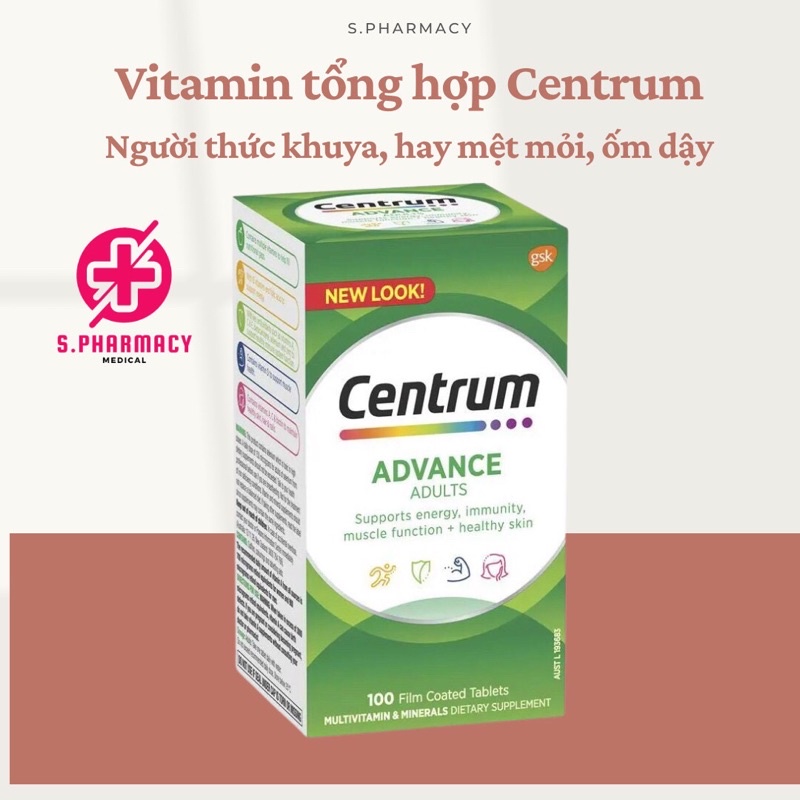 Centrum advance Multivitamins And Minerals Box Of 100 Tablets Shopee