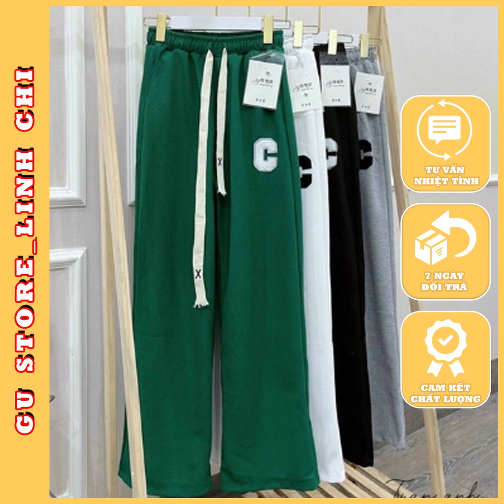 Linh Chi Fashionable Jogger Pants Korean Style Wide Tube Jogger Pants