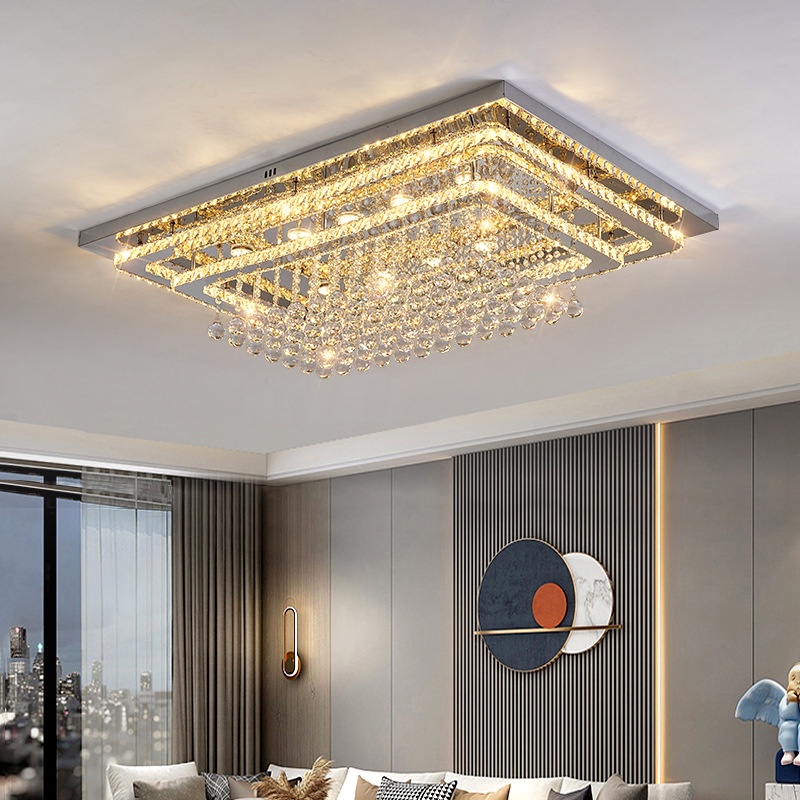 Crystal Ceiling Light BPOL-223 3 Light Modes Display Support ...