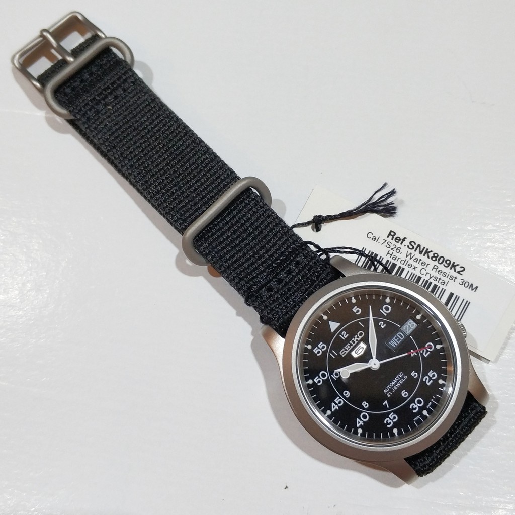 SEIKO 5 COLLECTOR ITEM NYLON MILITARY SNK SERIES SNK803K2 SNK805K2 SNK807K2 SNK809K2 SNK809K1 Shopee Malaysia