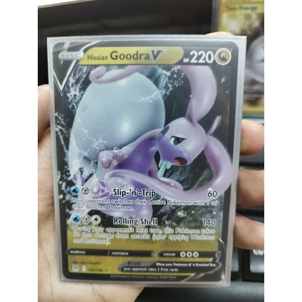 Genuine Pokemon TCG Card Goodra V 135 / 196. | Shopee Malaysia