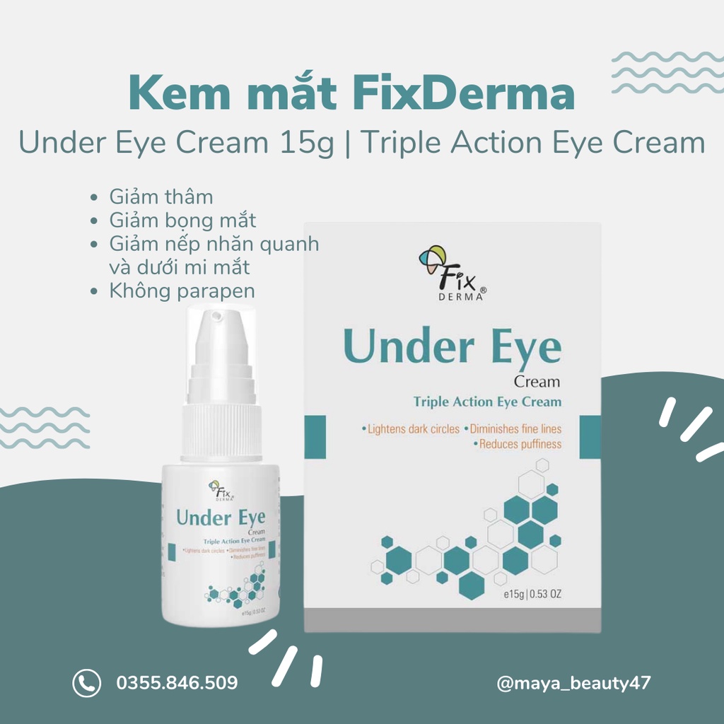 Fixderma UNDER EYE CREAM (15G) Shopee Malaysia