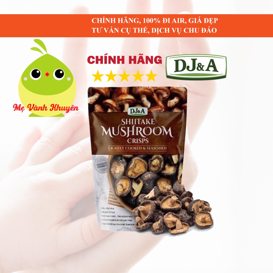 Dj & A Shiitake Mushroom Crisps Crisps Crispy Dried Shiitake Mushrooms