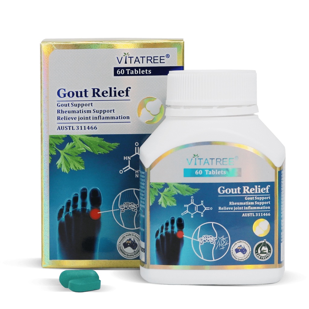 Gout Symptom RELIEF Oral Support Tablets And VITATREE GOUT RELIEF Imported Genuine Australia
