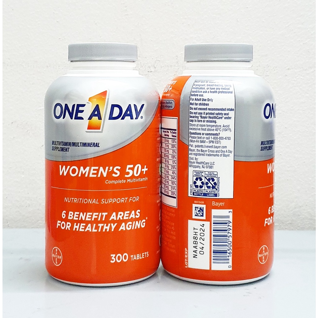 New model date 8/25 One A Day Women 50+ bottle of 300 tablets from