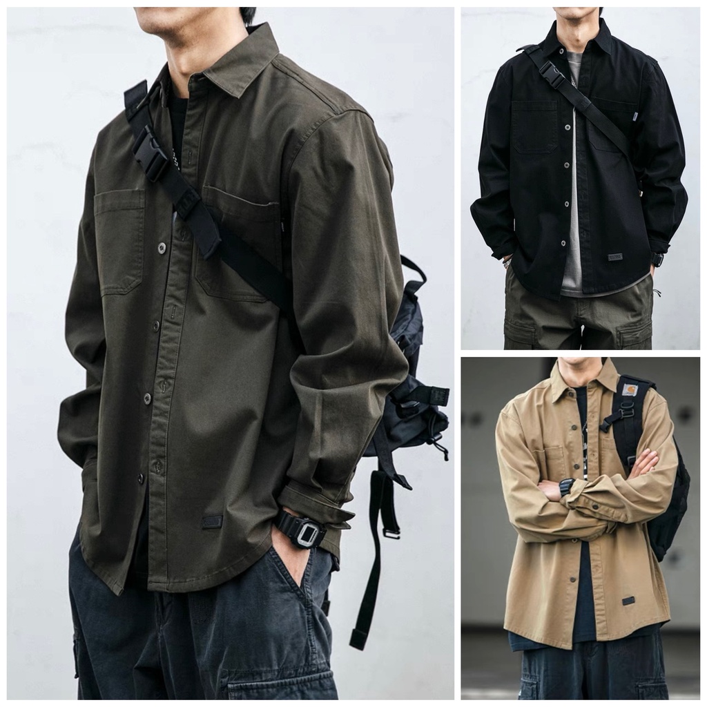 High quality khaki basic pocket shirt, very beautiful for men and women ...